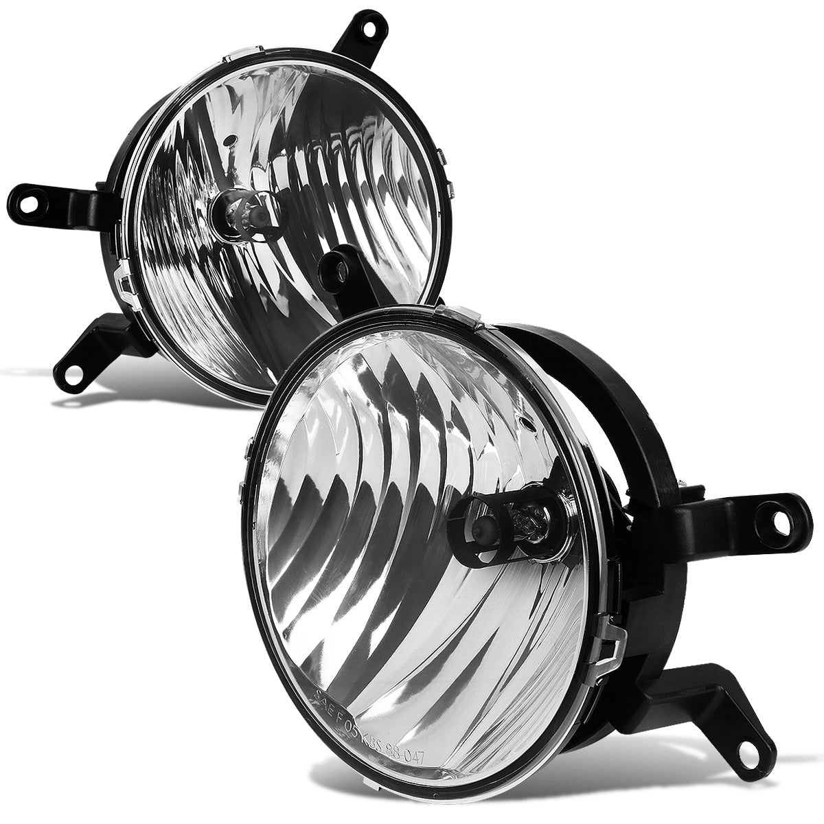 FAROS DE NIEBLA 05-09 FORD MUSTANG GT 2-DOOR - FITS IN GT FOG LIGHT GRILLE - NO SWITCH - H10 BULB - CLEAR