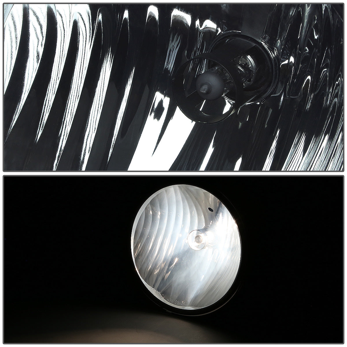 FAROS DE NIEBLA 05-09 FORD MUSTANG GT 2-DOOR - FITS IN GT FOG LIGHT GRILLE - NO SWITCH - H10 BULB - SMOKE