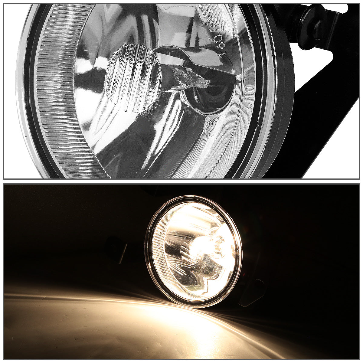FAROS DE NIEBLA 01-06 GMC YUKON DENALI , YUKON 1500 DENALI / 01-07 SIERRA C3 DENALI / 2006 CADILLAC ESCALADE / 92-99 PONTIAC BONNEVILLE 4-DOOR - NO SWITCH - 880 BULB - CLEAR