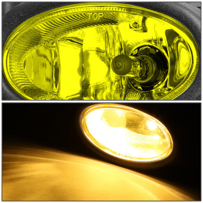 FAROS DE NIEBLA 06-08 HONDA CIVIC 2-DOOR - W/ SWITCH - H11 BULB - AMBER