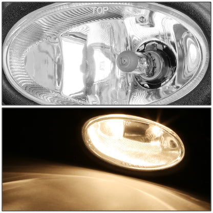 FAROS DE NIEBLA 06-08 HONDA CIVIC 2-DOOR - W/ SWITCH - H11 BULB - CLEAR