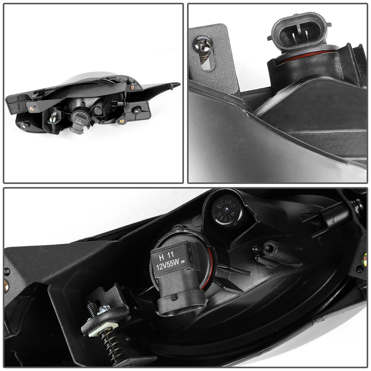 FAROS DE NIEBLA 09-11 HONDA CIVIC 2-DOOR - W/ SWITCH - H11 BULB - CLEAR
