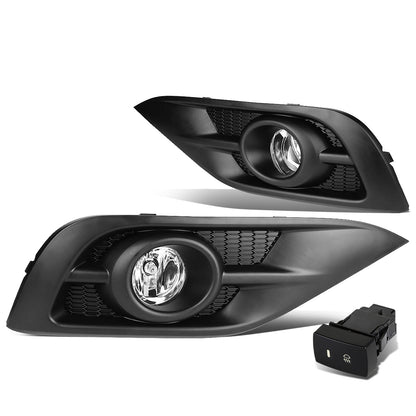 FAROS DE NIEBLA 12-14 HONDA CRV - BLACK TRIM W/ SWITCH - H11 BULB - CLEAR