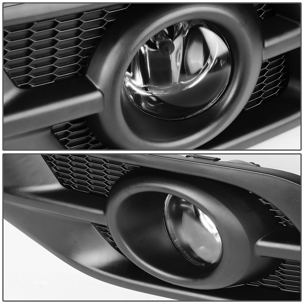 FAROS DE NIEBLA 12-14 HONDA CRV - BLACK TRIM W/ SWITCH - H11 BULB - CLEAR