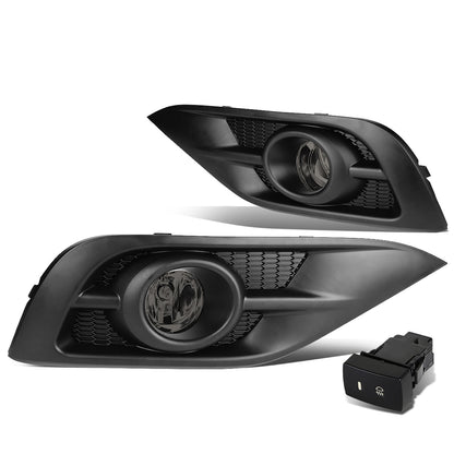 FAROS DE NIEBLA 12-14 HONDA CRV - BLACK TRIM W/ SWITCH - H11 BULB - SMOKE