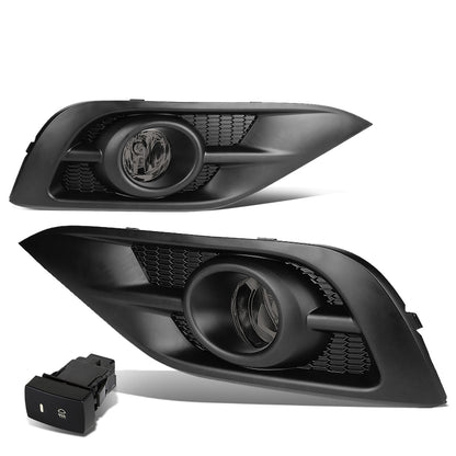 FAROS DE NIEBLA 12-14 HONDA CRV - BLACK TRIM W/ SWITCH - H11 BULB - SMOKE