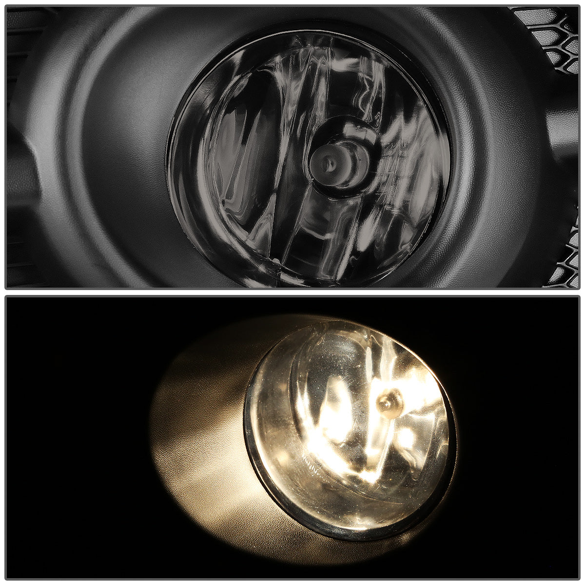 FAROS DE NIEBLA 12-14 HONDA CRV - BLACK TRIM W/ SWITCH - H11 BULB - SMOKE
