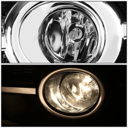 FAROS DE NIEBLA 12-14 HONDA CRV - CHROME TRIM W/ SWITCH - H11 BULB - CLEAR
