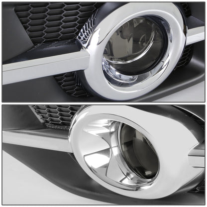 FAROS DE NIEBLA 12-14 HONDA CRV - CHROME TRIM W/ SWITCH - H11 BULB - SMOKE