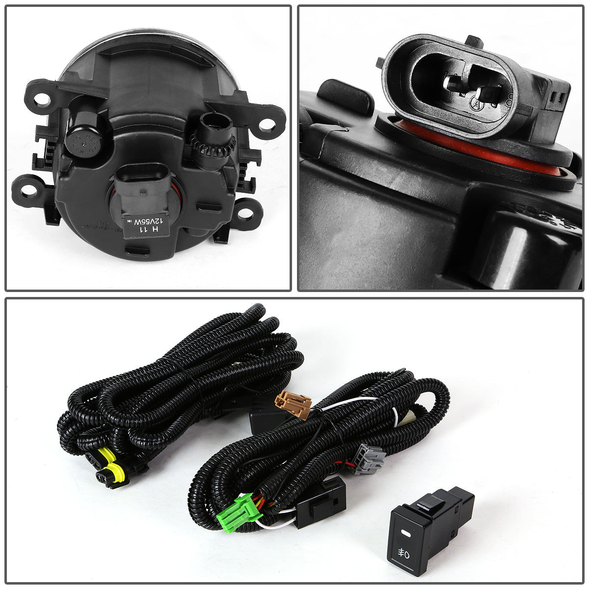 FAROS DE NIEBLA 06-14 SUZUKI GRAND VITARA / 06-12 SUZUKI SX4 4DR - W/ SWITCH - H11 BULB - FITS SX4 SEDAN MODELS ONLY - SMOKE