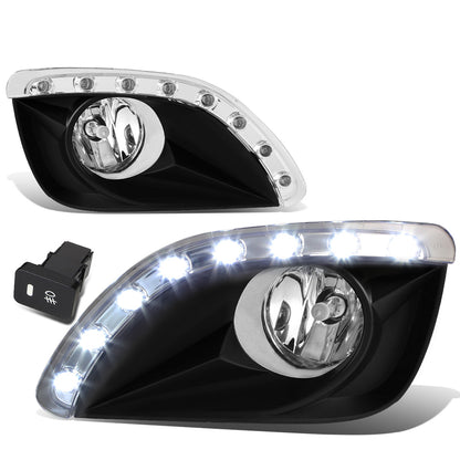 FAROS DE NIEBLA 10-11 TOYOTA CAMRY - LED DRL - W/ SWITCH - H11 BULB - CLEAR