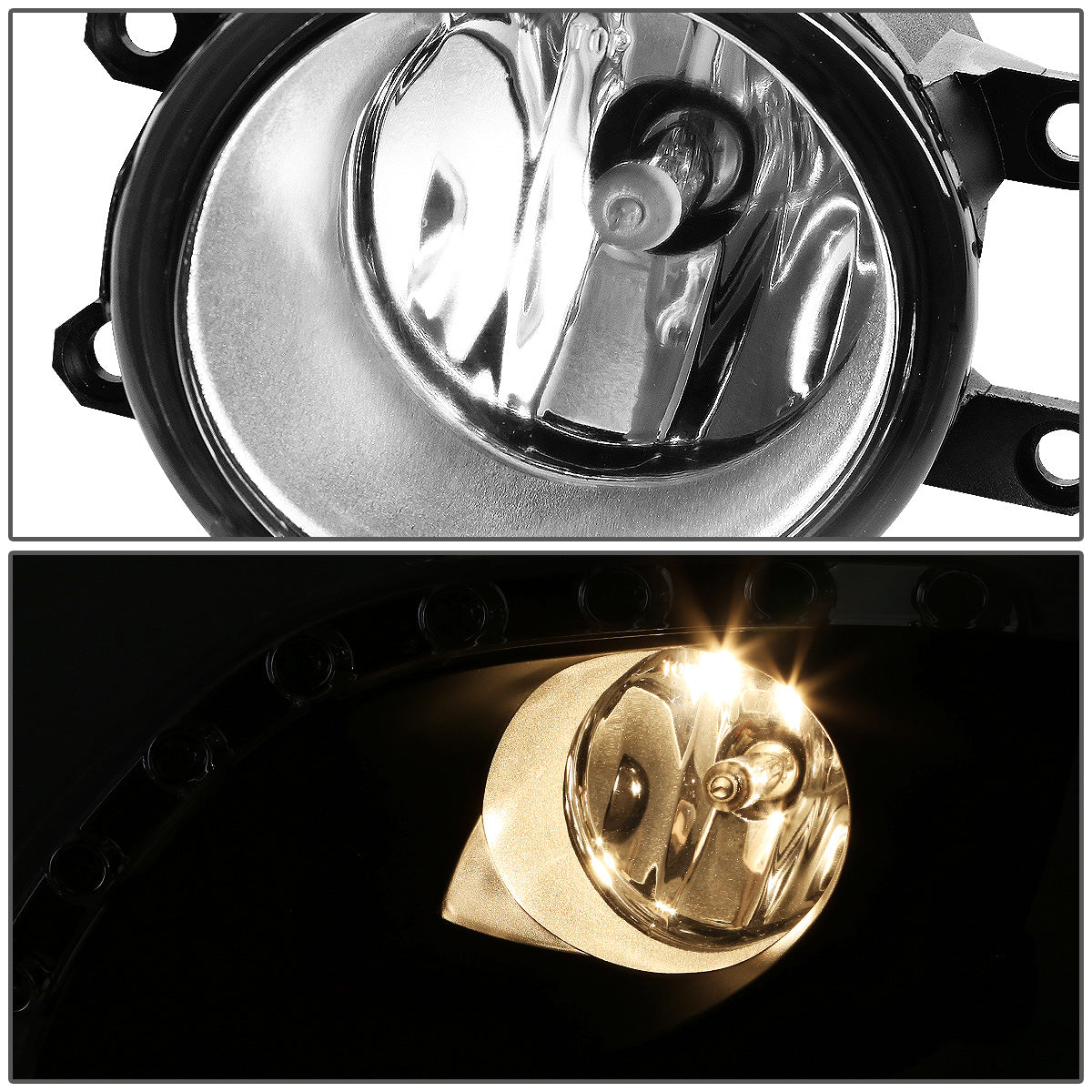 FAROS DE NIEBLA 10-11 TOYOTA CAMRY - LED DRL - W/ SWITCH - H11 BULB - CLEAR
