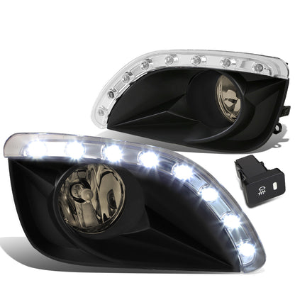 FAROS DE NIEBLA 10-11 TOYOTA CAMRY - LED DRL - W/ SWITCH - H11 BULB - SMOKE