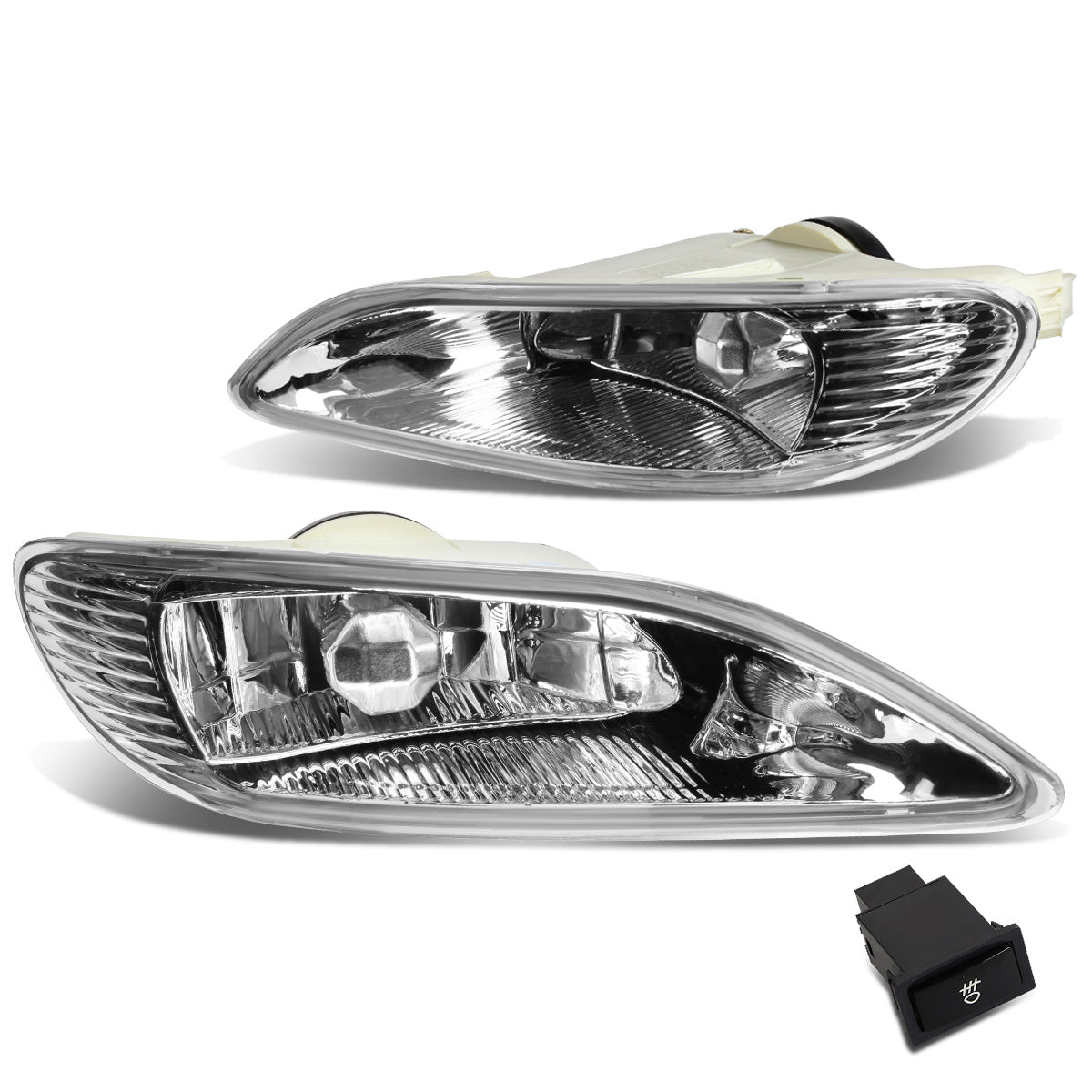 FAROS DE NIEBLA 02-04 TOYOTA CAMRY / 02-03 SOLARA / 05-08 COROLLA - W/ SWITCH - 9006 BULB - CLEAR