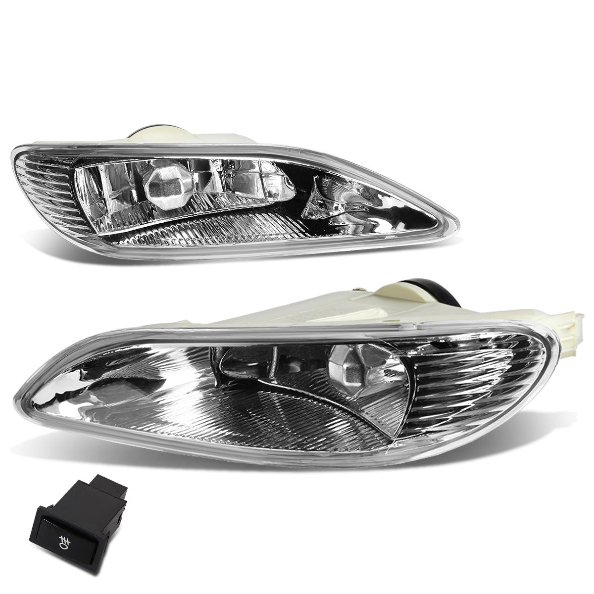 FAROS DE NIEBLA 02-04 TOYOTA CAMRY / 02-03 SOLARA / 05-08 COROLLA - W/ SWITCH - 9006 BULB - CLEAR