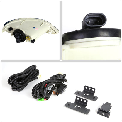 FAROS DE NIEBLA 02-04 TOYOTA CAMRY / 02-03 SOLARA / 05-08 COROLLA - W/ SWITCH - 9006 BULB - SMOKE