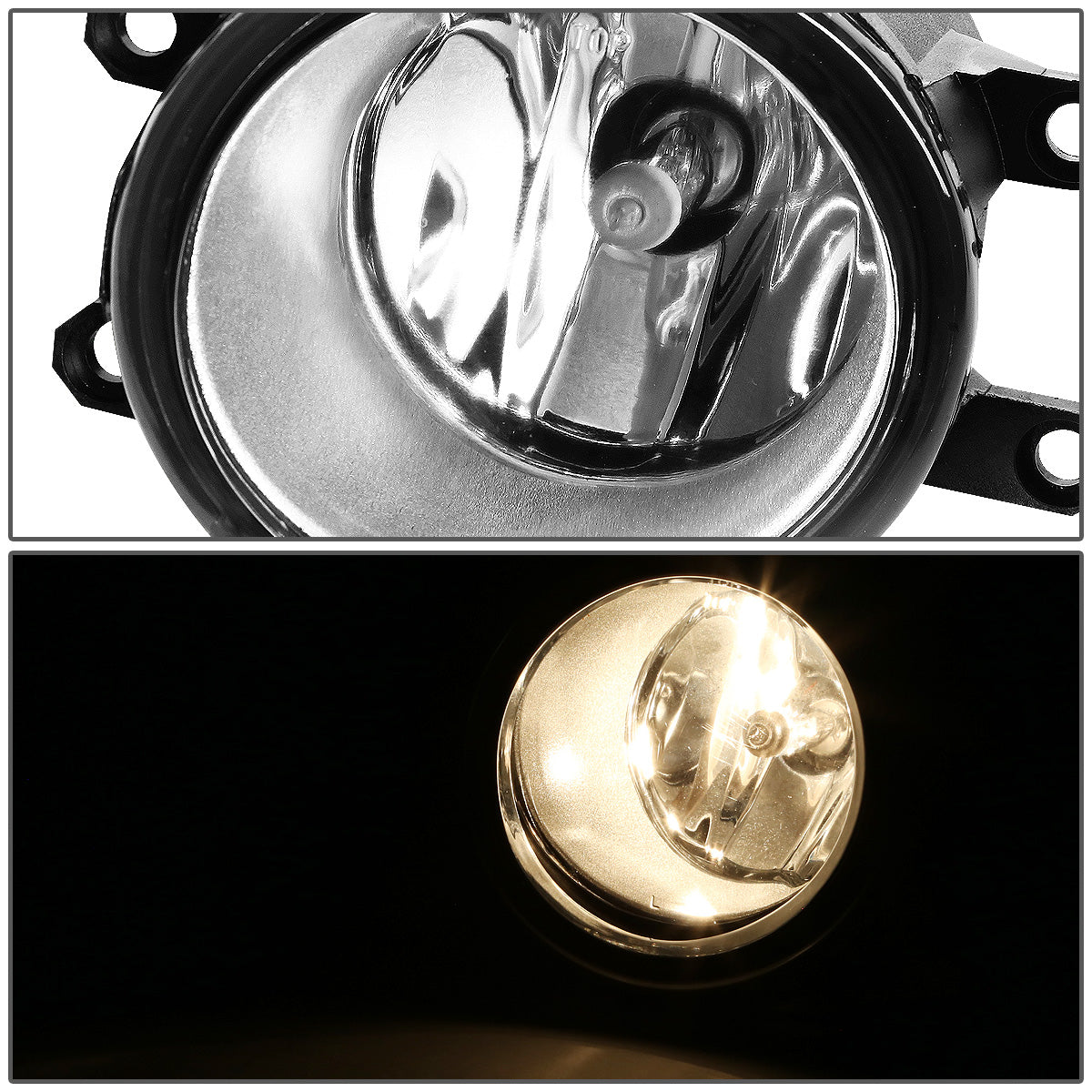 FAROS DE NIEBLA 09-12 TOYOTA RAV4 - W/ SWITCH - H11 BULB - CLEAR