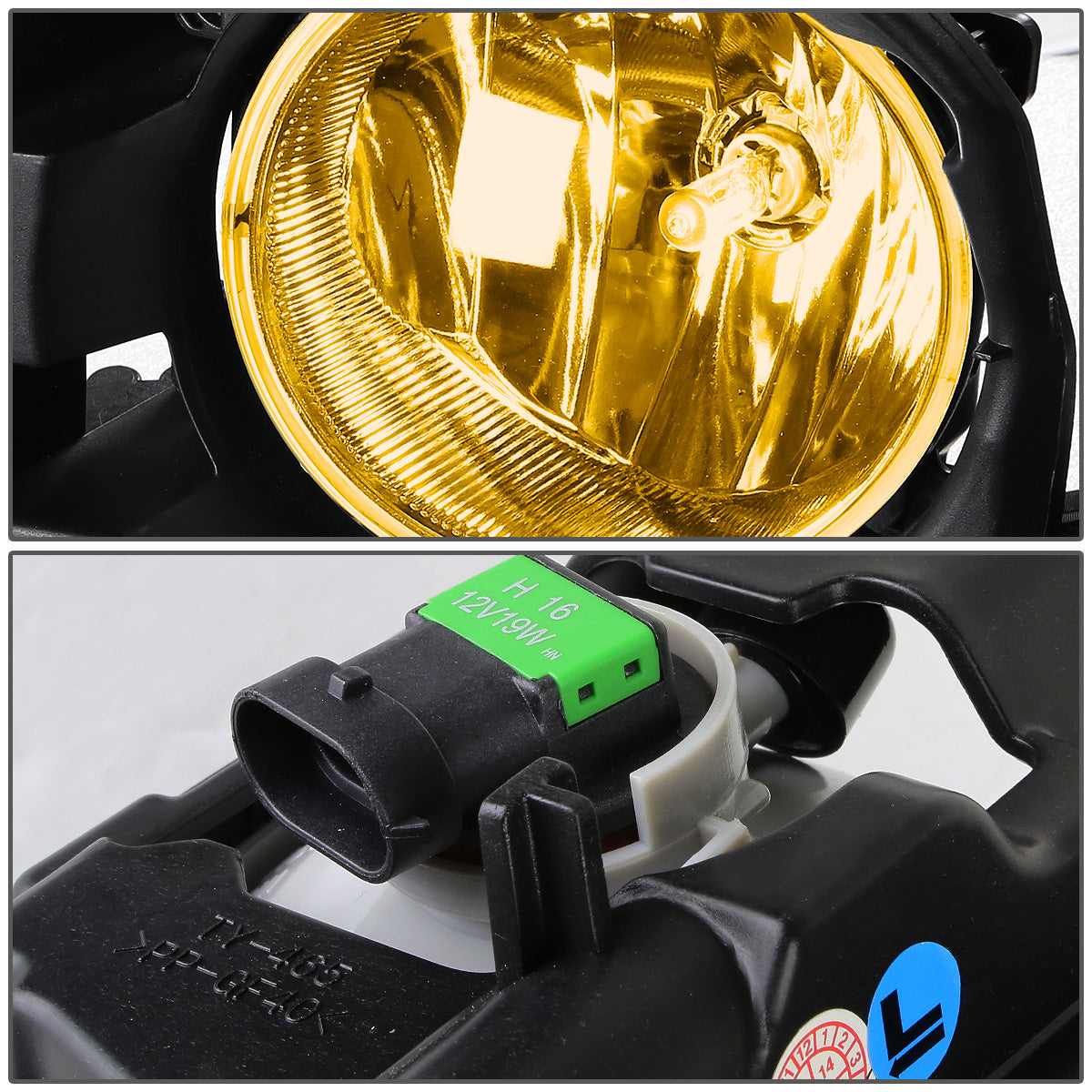 FAROS DE NIEBLA 13-16 TOYOTA RAV4 - W/ SWITCH - H16 BULB - AMBER