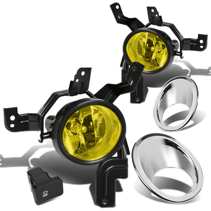FAROS DE NIEBLA 07-09 HONDA CRV - W/ SWITCH - W/ CHROME BEZEL - H11 BULB - AMBER