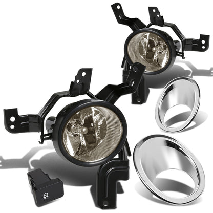 FAROS DE NIEBLA 07-09 HONDA CRV - W/ SWITCH - W/ CHROME BEZEL - H11 BULB - SMOKE