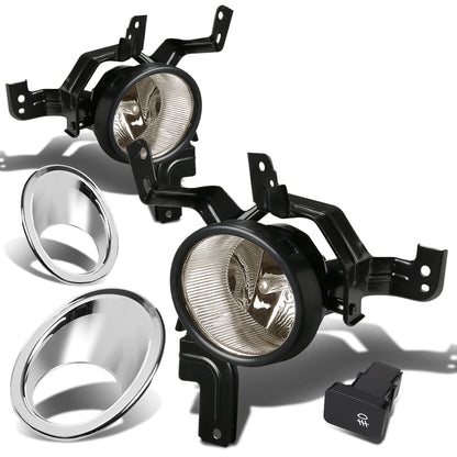 FAROS DE NIEBLA 07-09 HONDA CRV - W/ SWITCH - W/ CHROME BEZEL - H11 BULB - SMOKE