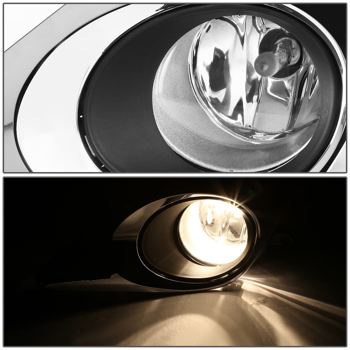 FAROS DE NIEBLA 12-14 TOYOTA CAMRY - W/ SWITCH - H11 BULB - DOES NOT FIT SE MODELS - CLEAR