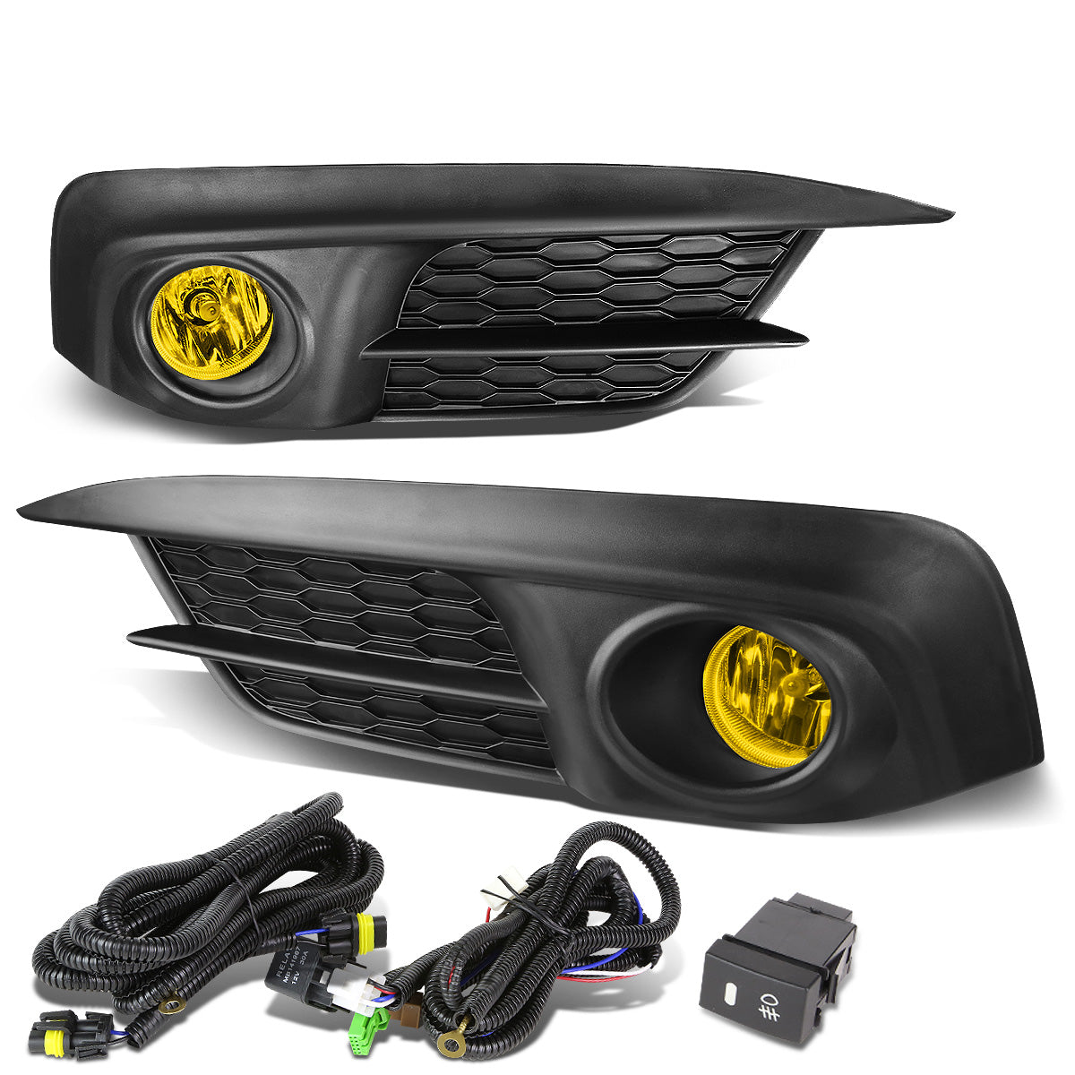 FAROS DE NIEBLA 2016+ HONDA CIVIC - W/ SWITCH - H8 BULB - AMBER