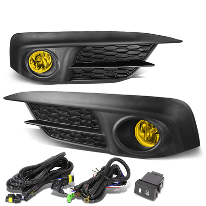 FAROS DE NIEBLA 2016+ HONDA CIVIC - W/ SWITCH - H8 BULB - AMBER