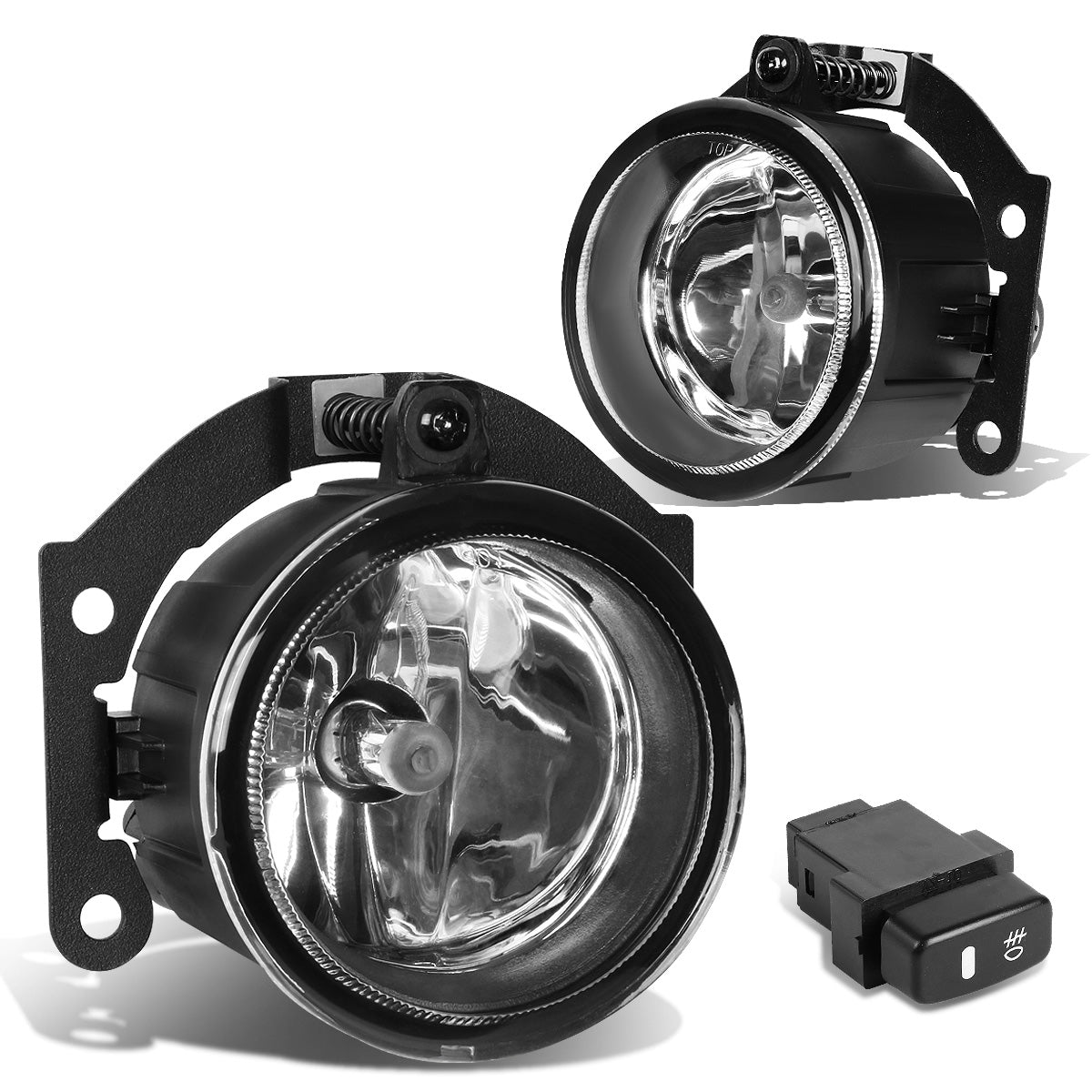 FAROS DE NIEBLA 10-15 MITSUBISHI OUTLANDER / 11-15 OUTLANDER SPORT , RVR - WITH SWITCH - H11 BULB - CHROME / CLEAR