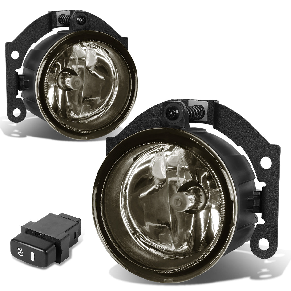 FAROS DE NIEBLA 10-15 MITSUBISHI OUTLANDER / 11-15 OUTLANDER SPORT , RVR - WITH SWITCH - H11 BULB - SMOKE