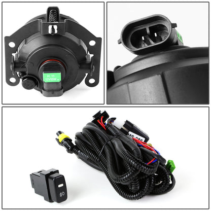 FAROS DE NIEBLA 10-15 MITSUBISHI OUTLANDER / 11-15 OUTLANDER SPORT , RVR - WITH SWITCH - H11 BULB - SMOKE