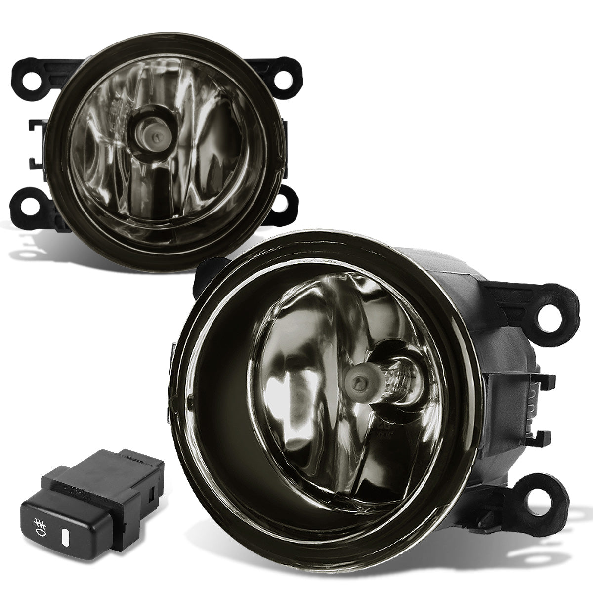 FAROS DE NIEBLA 10-14 MITSUBISHI MONTERO / 10-15 MITSUBISHI MONTERO SPORT - WITH SWITCH - H11 BULB - SMOKE