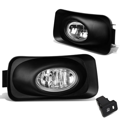FAROS DE NIEBLA 04-05 ACURA TSX - WITH SWITCH, BEZEL - H11 BULB - CHROME / CLEAR