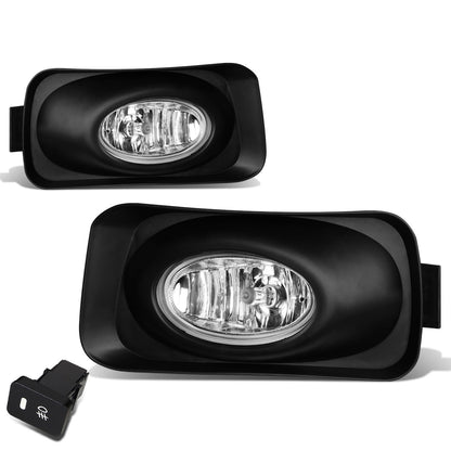 FAROS DE NIEBLA 04-05 ACURA TSX - WITH SWITCH, BEZEL - H11 BULB - CHROME / CLEAR