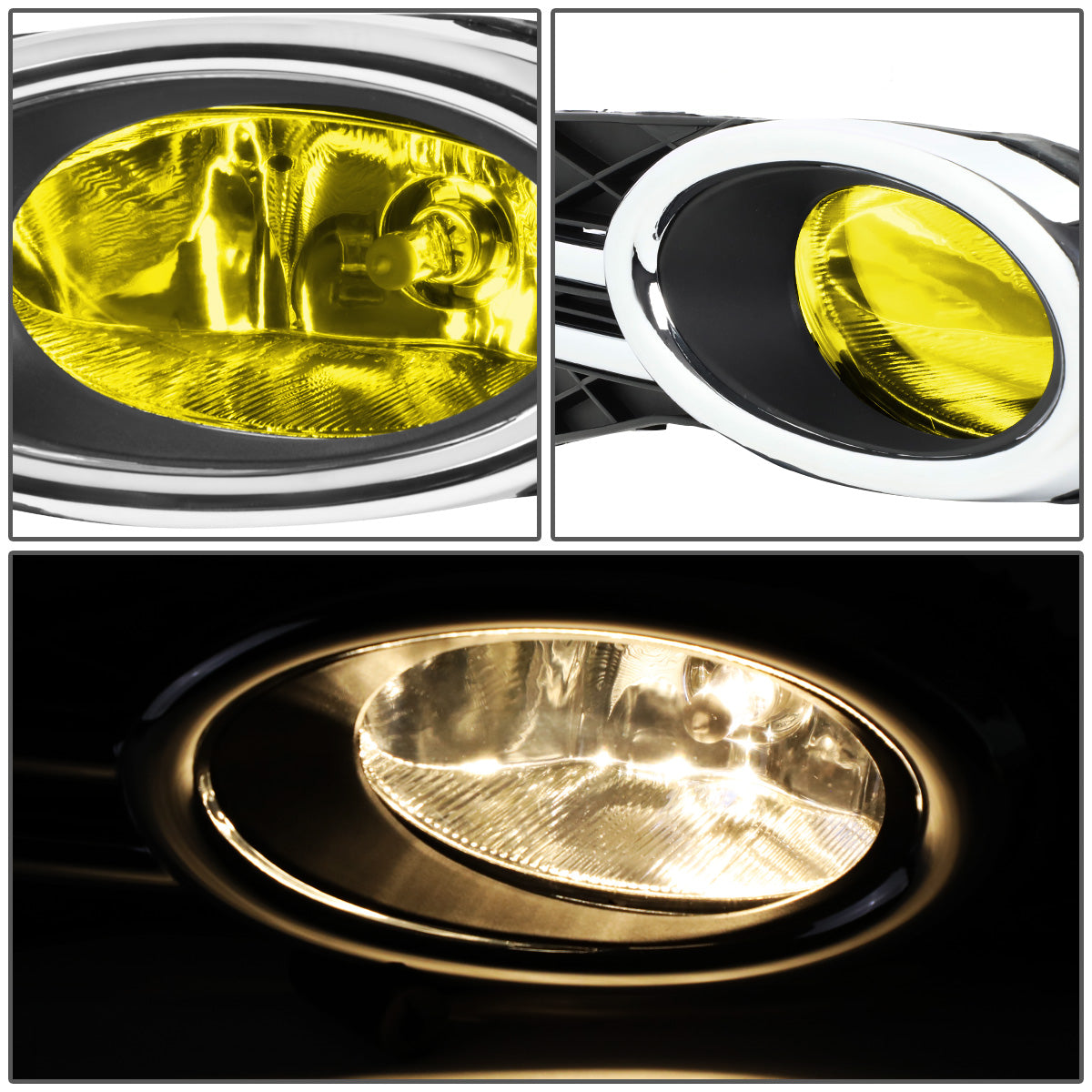 FAROS DE NIEBLA 14-16 HONDA ODYSSEY - WITH SWITCH, BEZEL - H11 BULB - AMBER