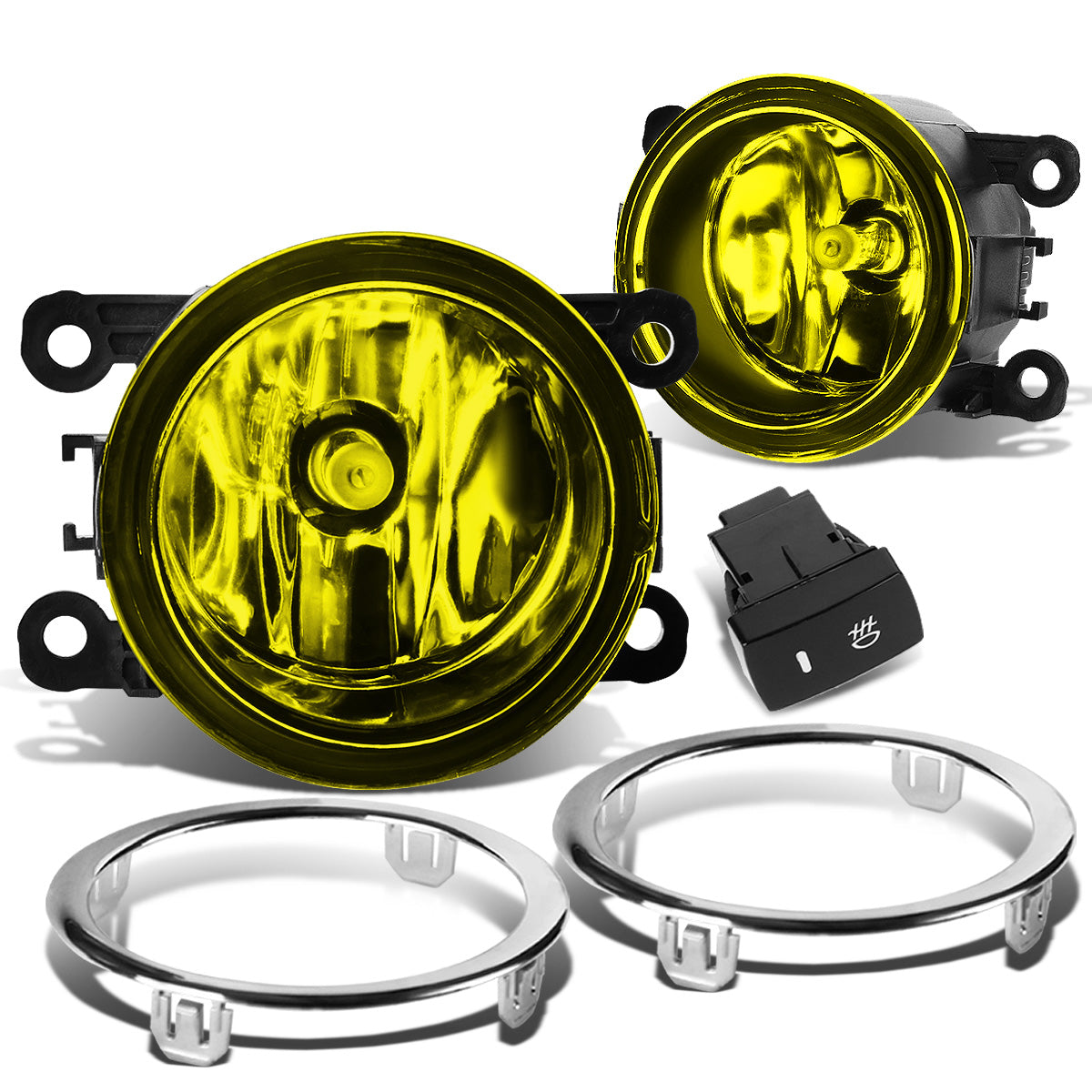 FAROS DE NIEBLA 12-15 HONDA PILOT - WITH SWITCH, BEZEL - H11 BULB - AMBER