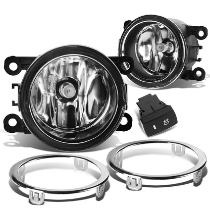 FAROS DE NIEBLA 12-15 HONDA PILOT - WITH SWITCH, BEZEL - H11 BULB - CHROME / CLEAR