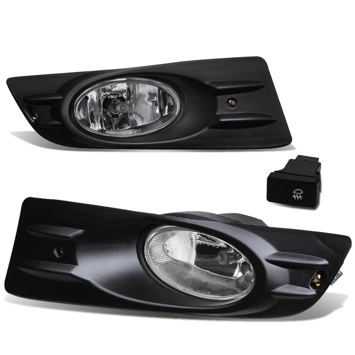 FAROS DE NIEBLA 06-07 HONDA ACCORD COUPE 2-DR - WITH SWITCH, BEZEL - H11 BULB - CHROME / CLEAR