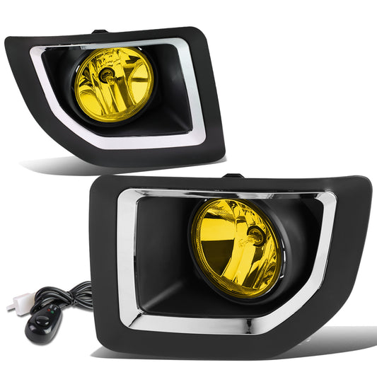 FAROS DE NIEBLA 15-16 GMC SIERRA 2500HD, 3500HD - WITH SWITCH, BEZEL - 5202 BULB - AMBER
