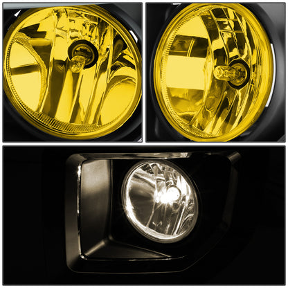 FAROS DE NIEBLA 15-16 GMC SIERRA 2500HD, 3500HD - WITH SWITCH, BEZEL - 5202 BULB - AMBER