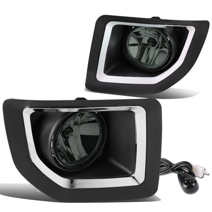 FAROS DE NIEBLA 15-16 GMC SIERRA 2500HD, 3500HD - WITH SWITCH, BEZEL - 5202 BULB - SMOKE