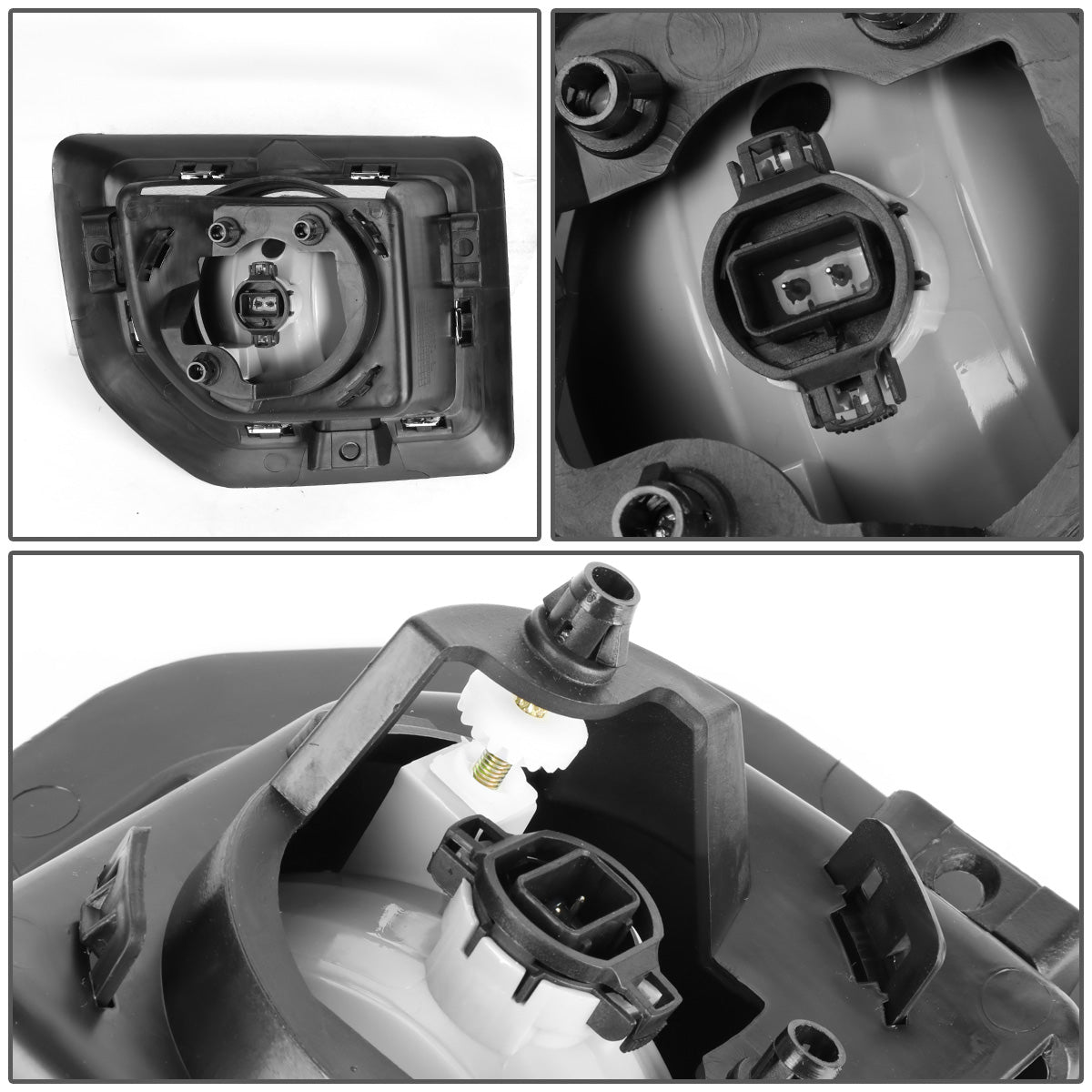 FAROS DE NIEBLA 15-16 GMC SIERRA 2500HD, 3500HD - WITH SWITCH, BEZEL - 5202 BULB - SMOKE