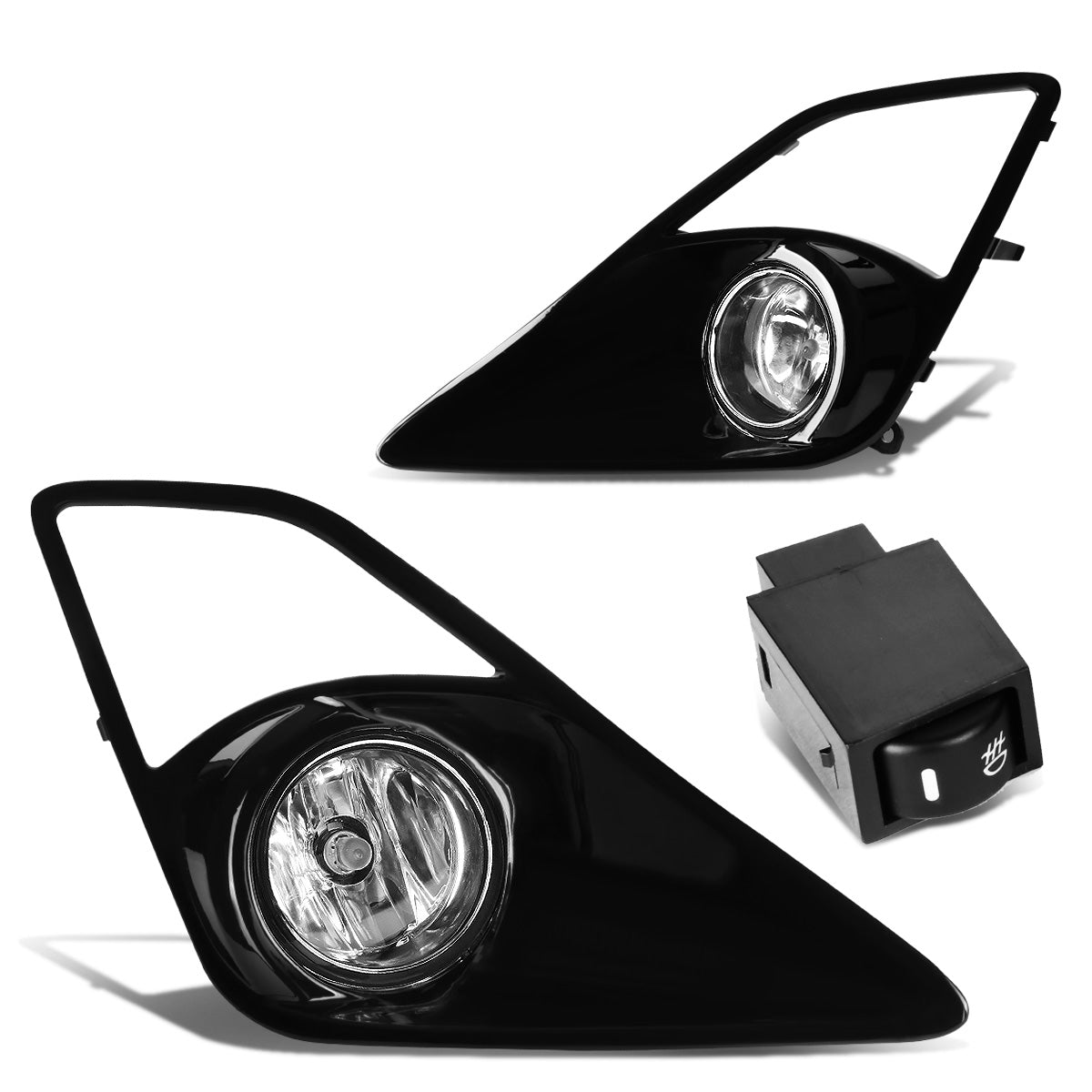 FAROS DE NIEBLA 13-16 SCION FRS - WITH SWITCH, BEZEL - H11 BULB - CHROME / CLEAR