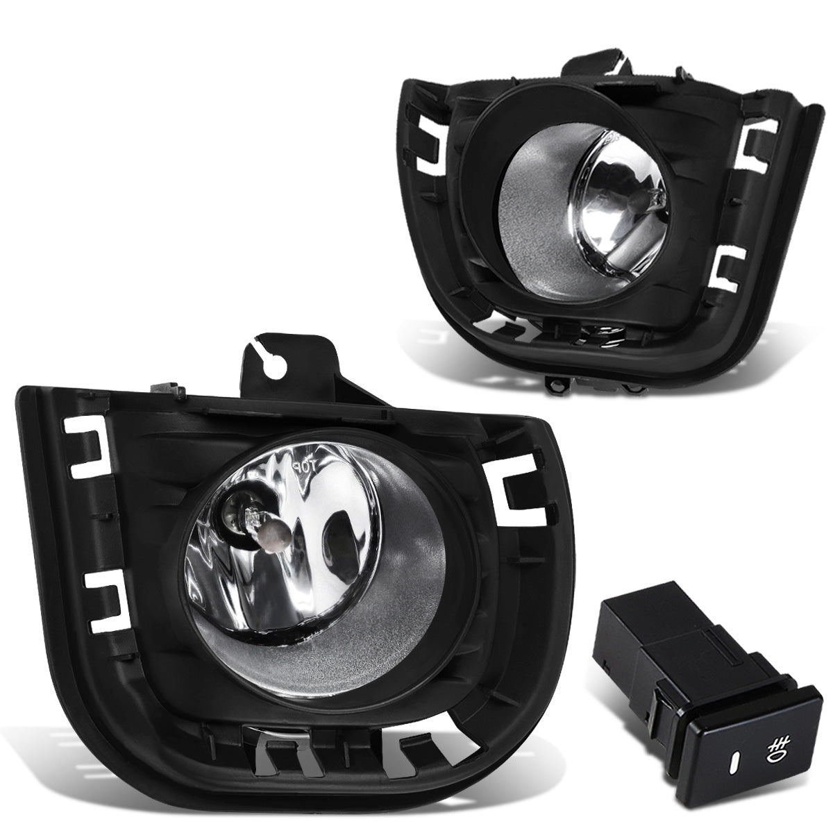FAROS DE NIEBLA 14-16 SCION TC - WITH SWITCH, BEZEL - H11 BULB - CHROME / CLEAR