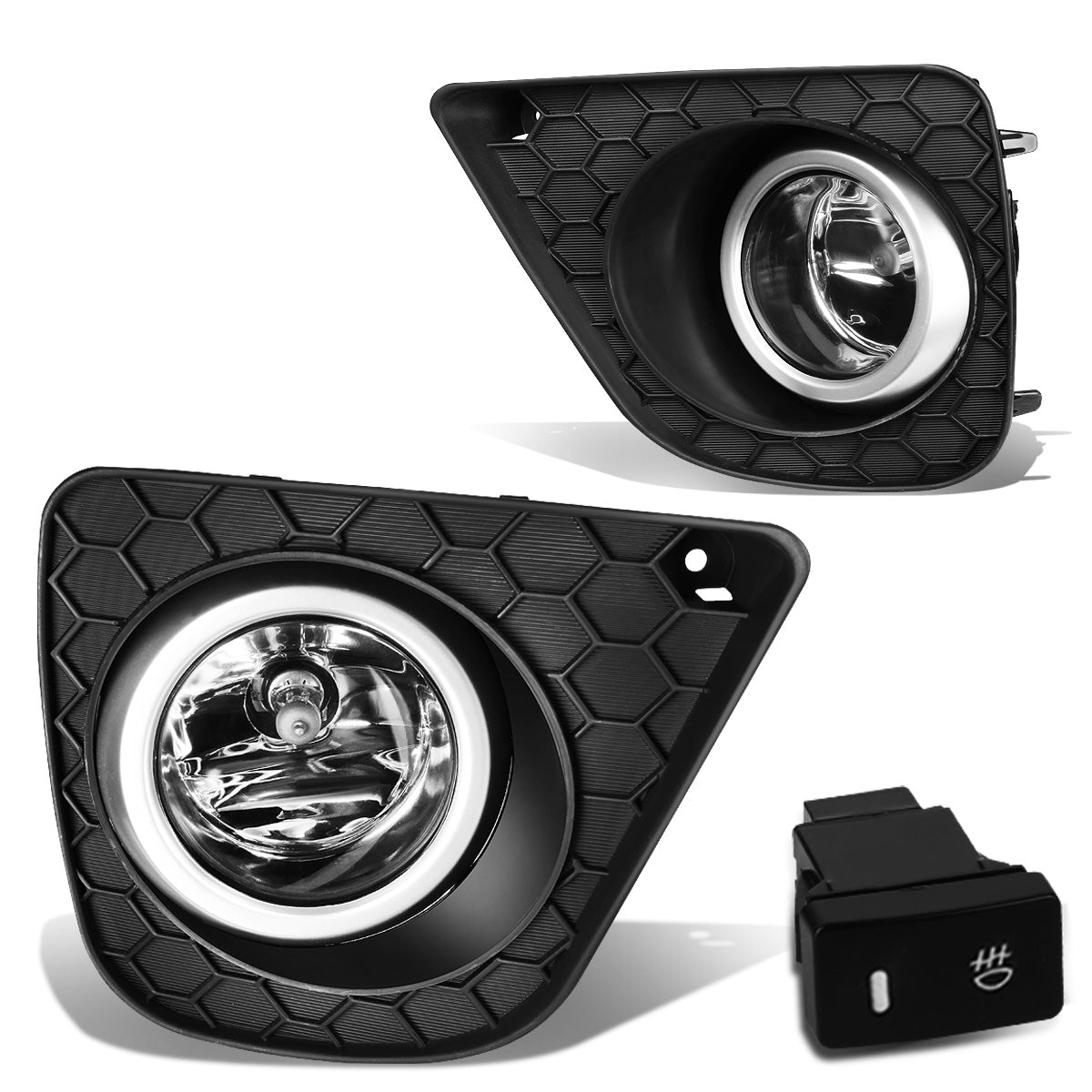 FAROS DE NIEBLA 13-15 HONDA ACCORD COUPE 2-DR - WITH SWITCH, BEZEL - H11 BULB - CHROME / CLEAR