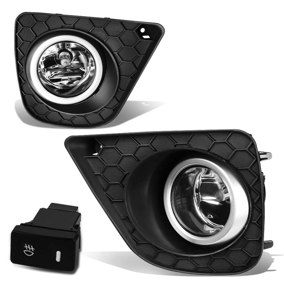 FAROS DE NIEBLA 13-15 HONDA ACCORD COUPE 2-DR - WITH SWITCH, BEZEL - H11 BULB - CHROME / CLEAR