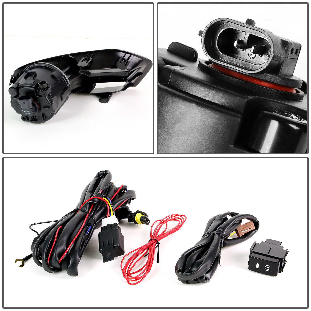 FAROS DE NIEBLA 11-14 NISSAN MURANO - WITH SWITCH, BEZEL - H11 BULB - SMOKE
