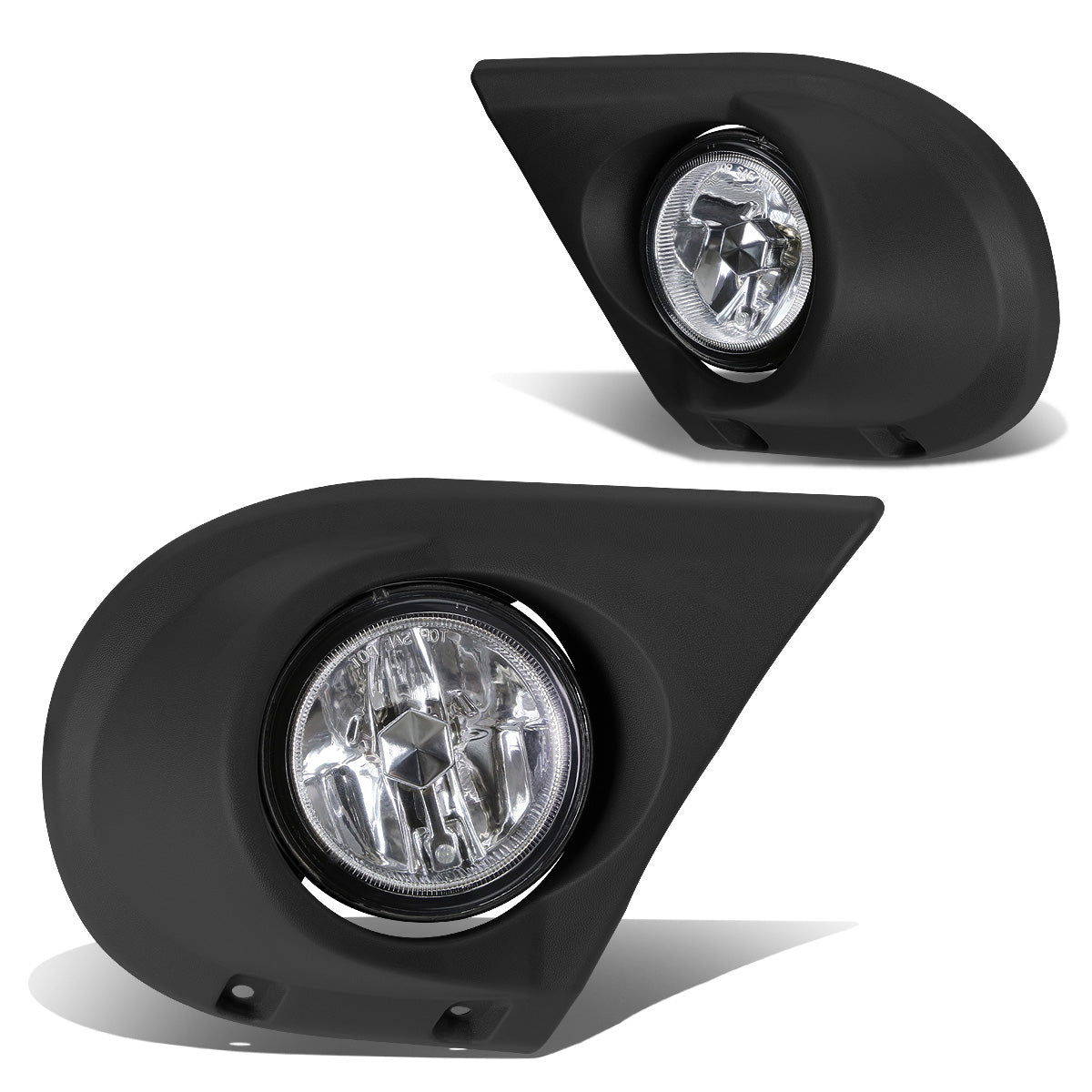 FAROS DE NIEBLA 03-05 HONDA PILOT - WITH BEZEL - H11 BULB - CHROME / CLEAR