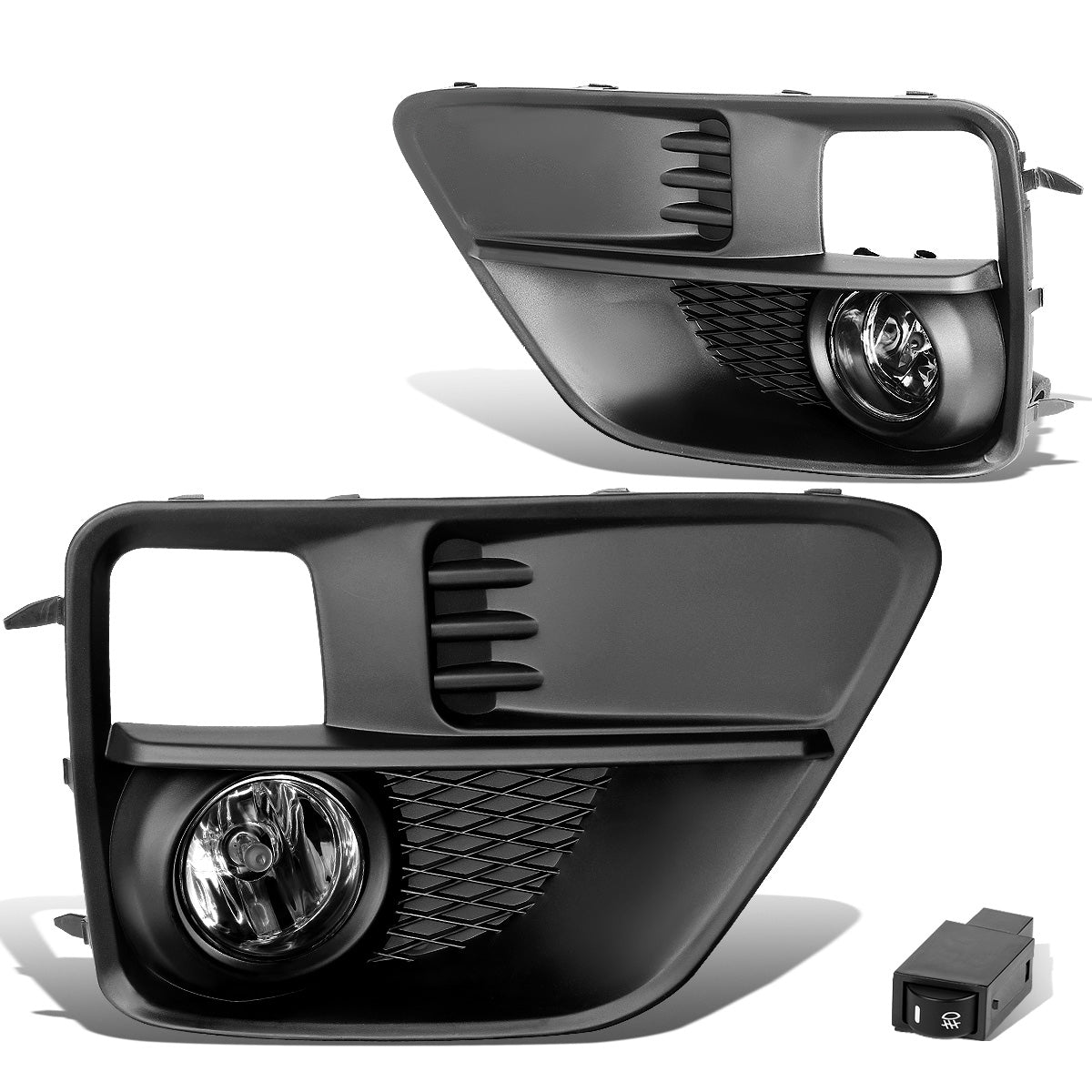 FAROS DE NIEBLA 15-17 SUBARU WRX , STI - WITH SWITCH, BEZEL - H11 BULB - CHROME / CLEAR