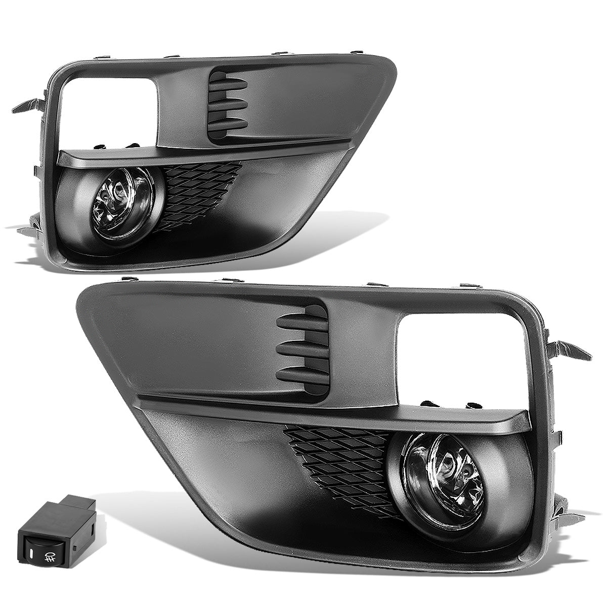 FAROS DE NIEBLA 15-17 SUBARU WRX , STI - WITH SWITCH, BEZEL - H11 BULB - CHROME / CLEAR